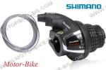 ВЕЛО КОМАНДА ФИКСИРАНА - 7 GRIP SHIFT ЗА ЗАДЕН ДЕРАЙЛЬОР (ДЯСНА) SHIMANO TOURNEY SL-RS35-R7 Revoshift SIS INDEX